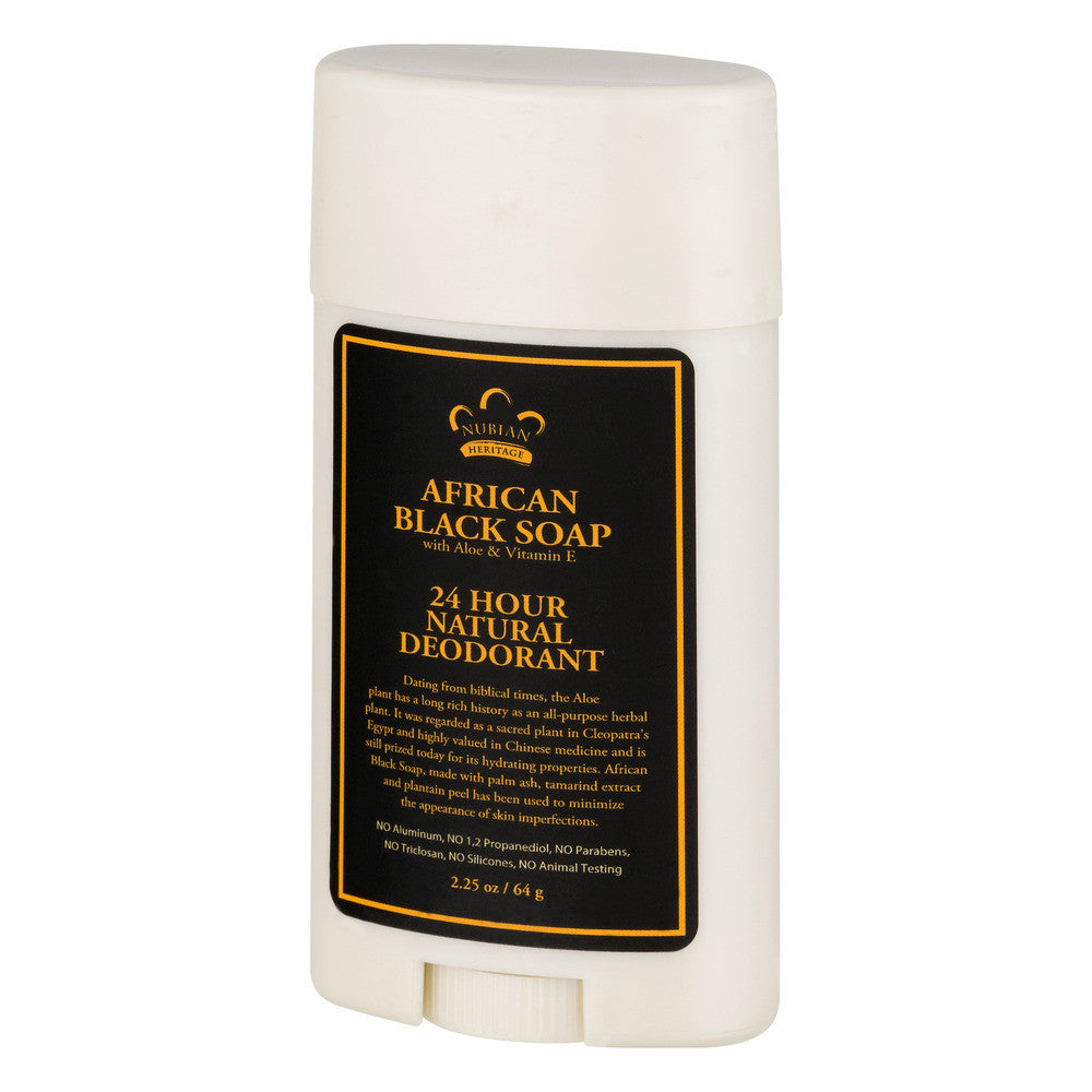 24 Hour All Natural Deodorant, African Black Soap (1X2.25 OZ)